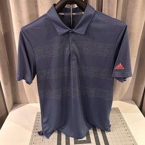 Adidas Men's Polo Shirt in Blue/Gray